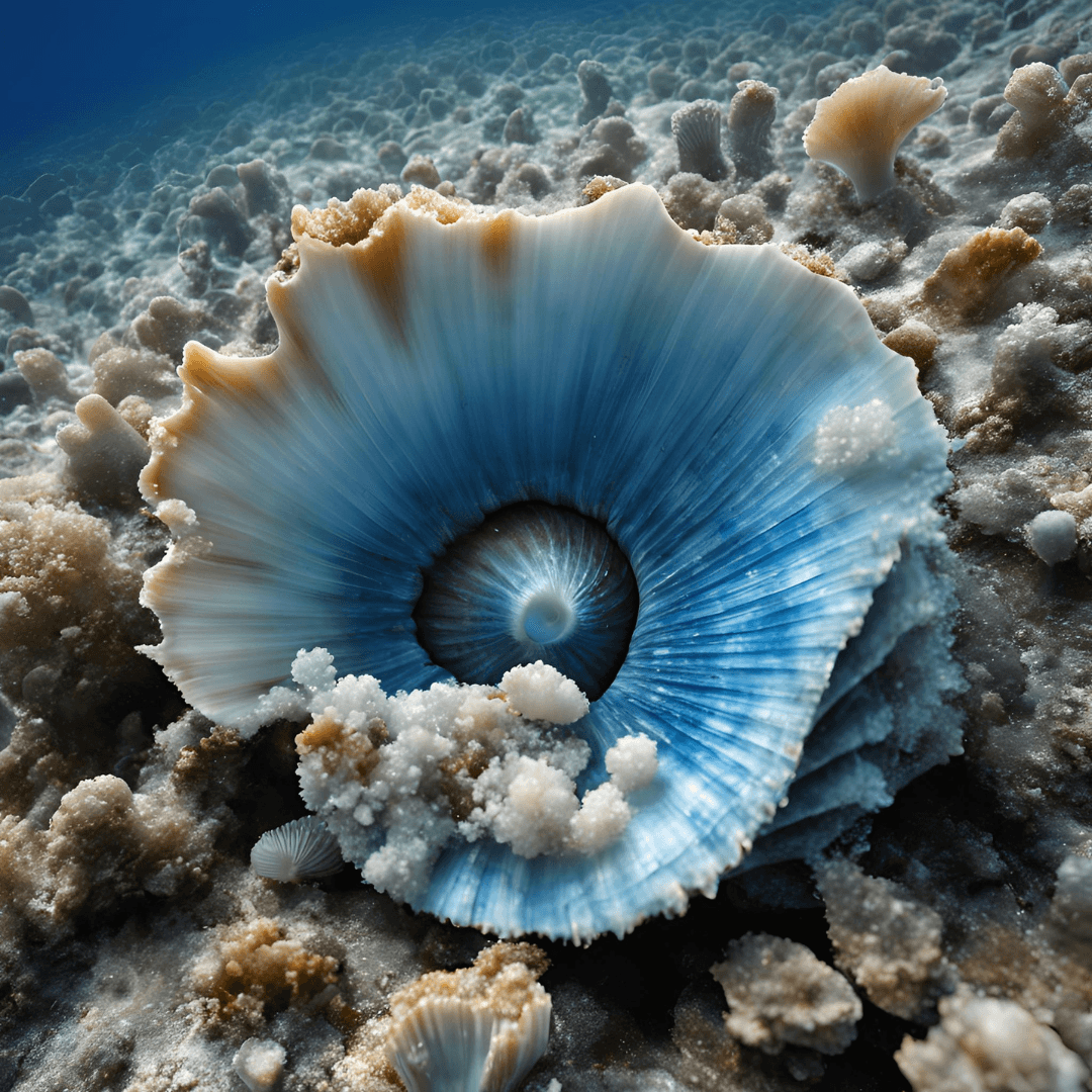 A Cristalização da Concha Azul no Fundo do Mar: Um Processo Natural de Beleza e Complexidade