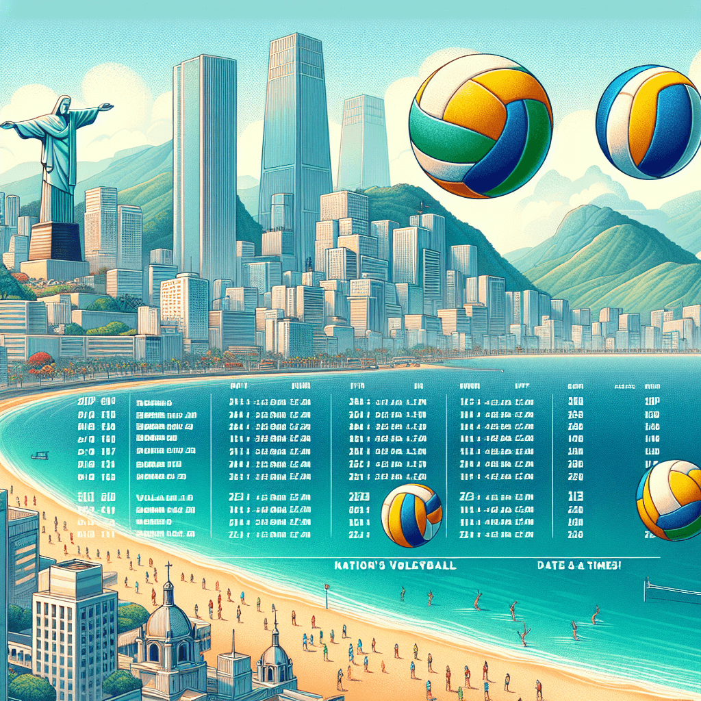 “Assista à Liga das Nações de Vôlei no Rio: Datas e Horários!”