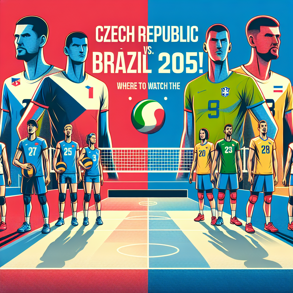 “República Tcheca x Brasil: Onde Assistir ao Vôlei VNL 2025!”