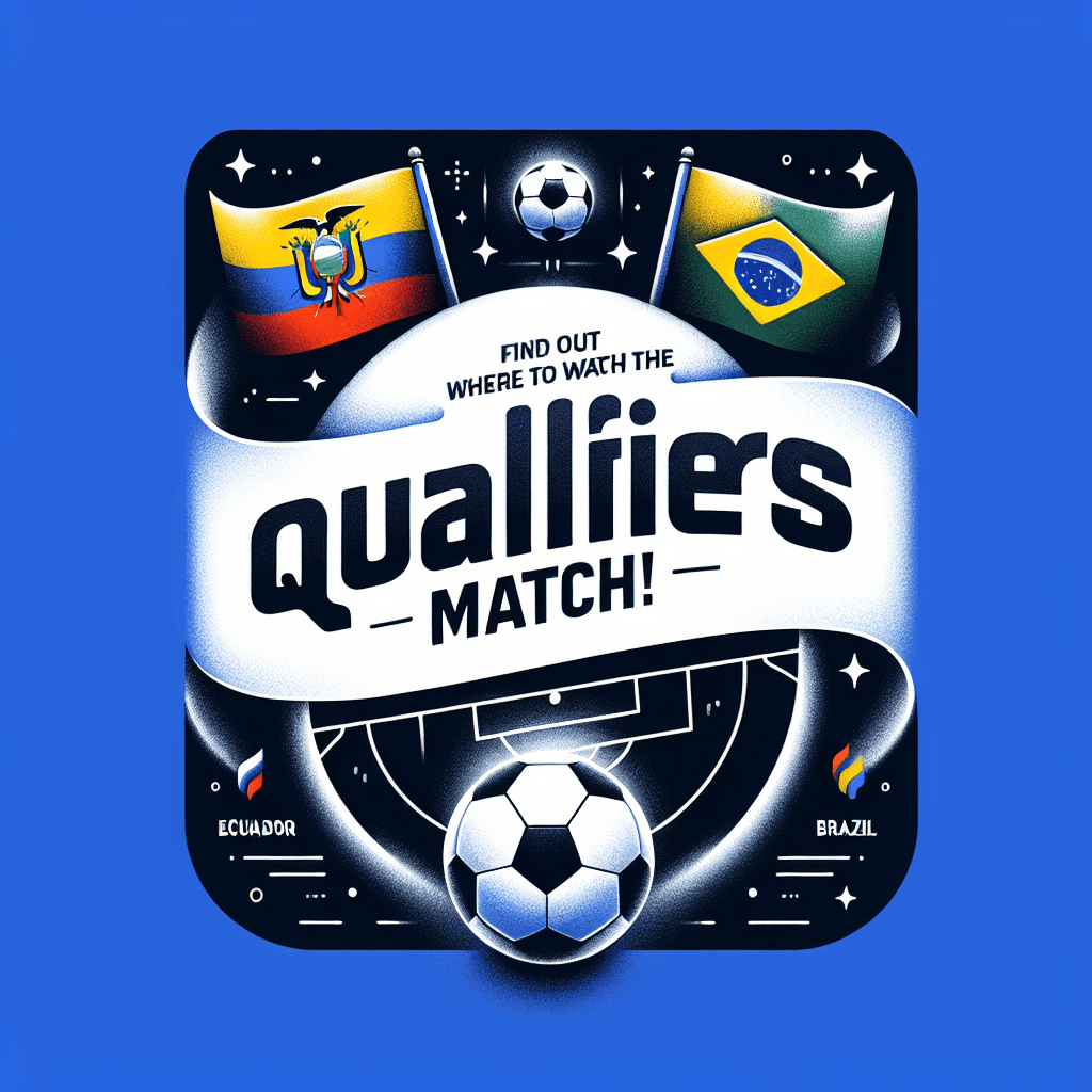 “Equador x Brasil: Descubra onde assistir ao jogo das Eliminatórias!”