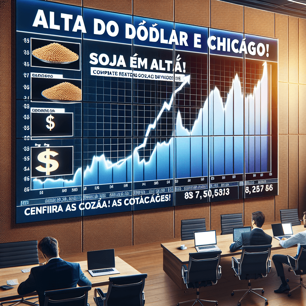 “Alta do Dólar e Chicago: Soja em Alta! Confira as Cotações!”