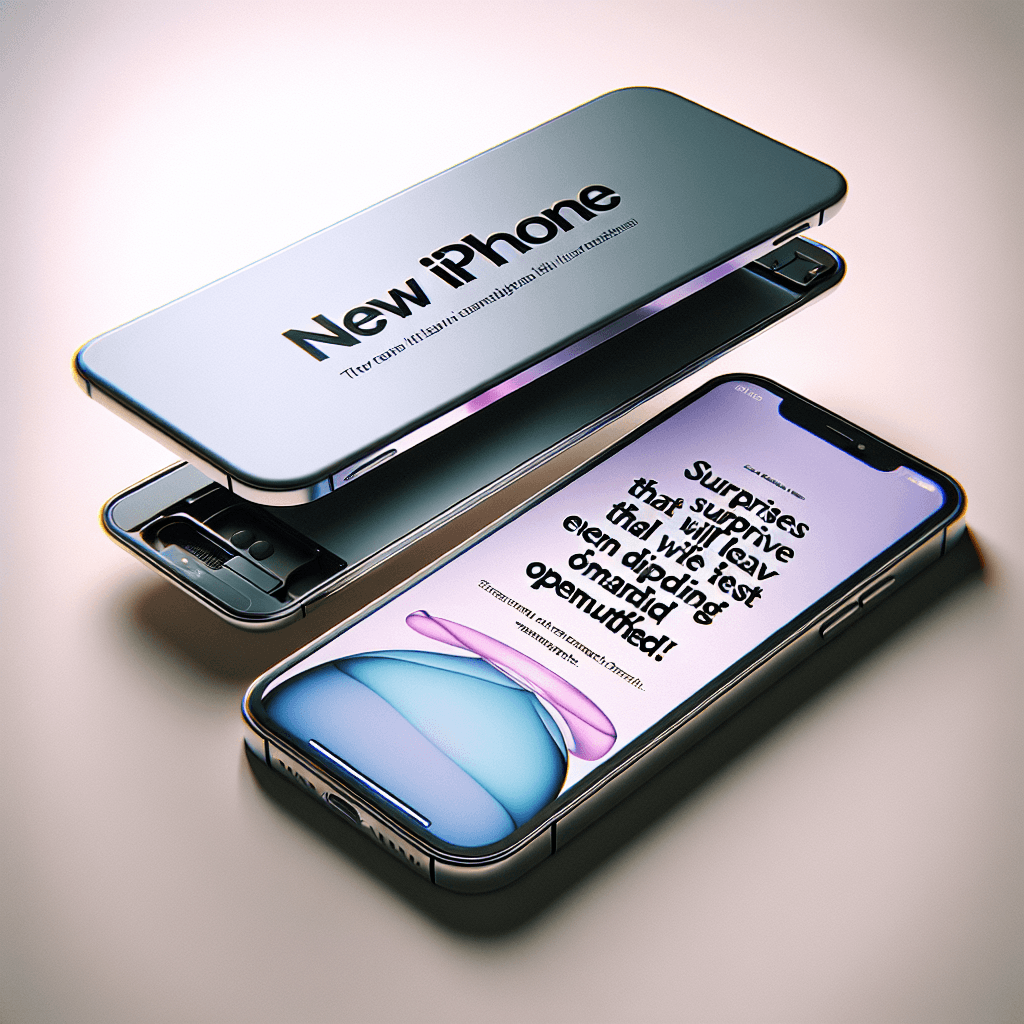 “Novo iPhone: Surpresas que Deixarão até os Exigentes Boquiabertos!”