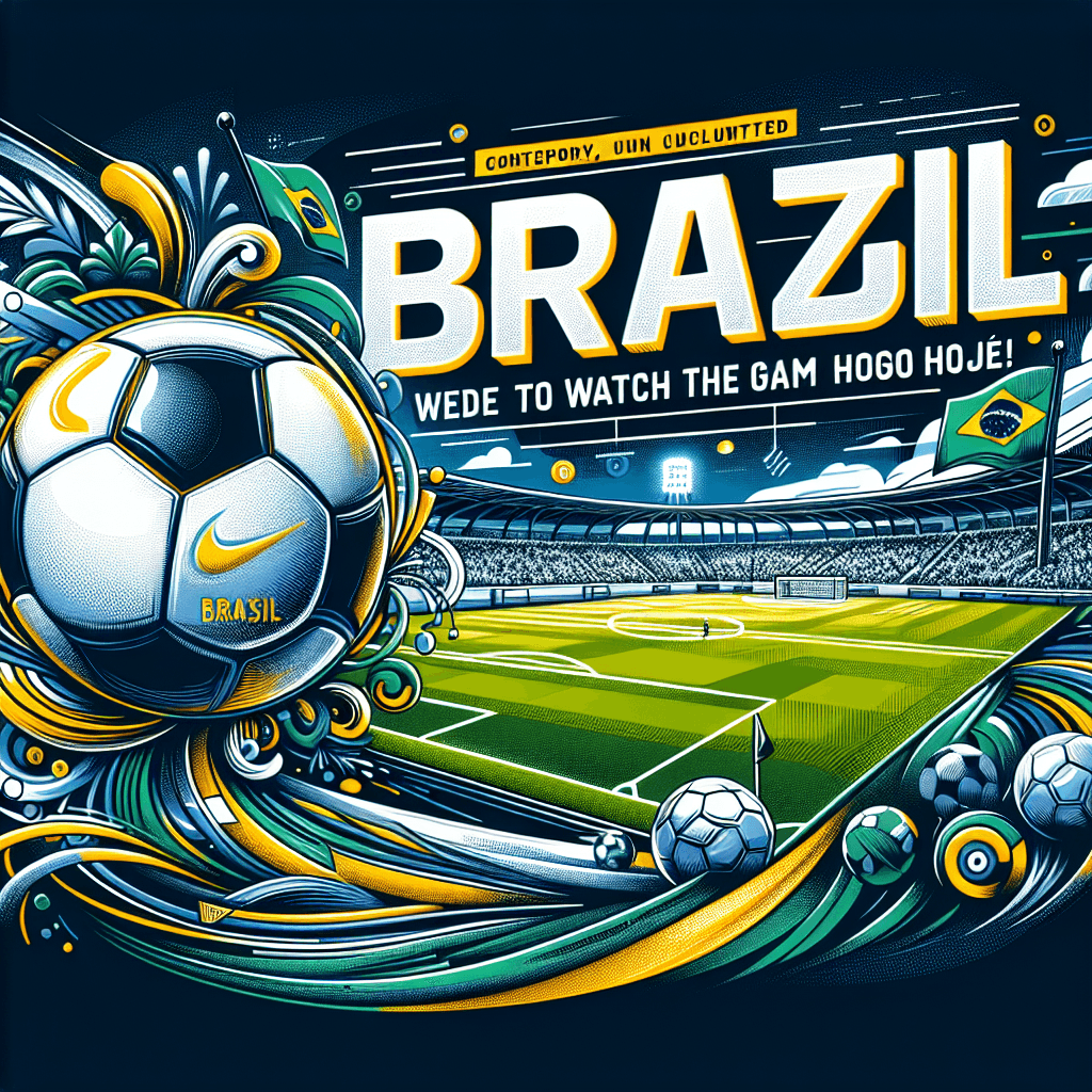 “Brasil em Campo: Veja Onde Assistir ao Jogo Hoje!”