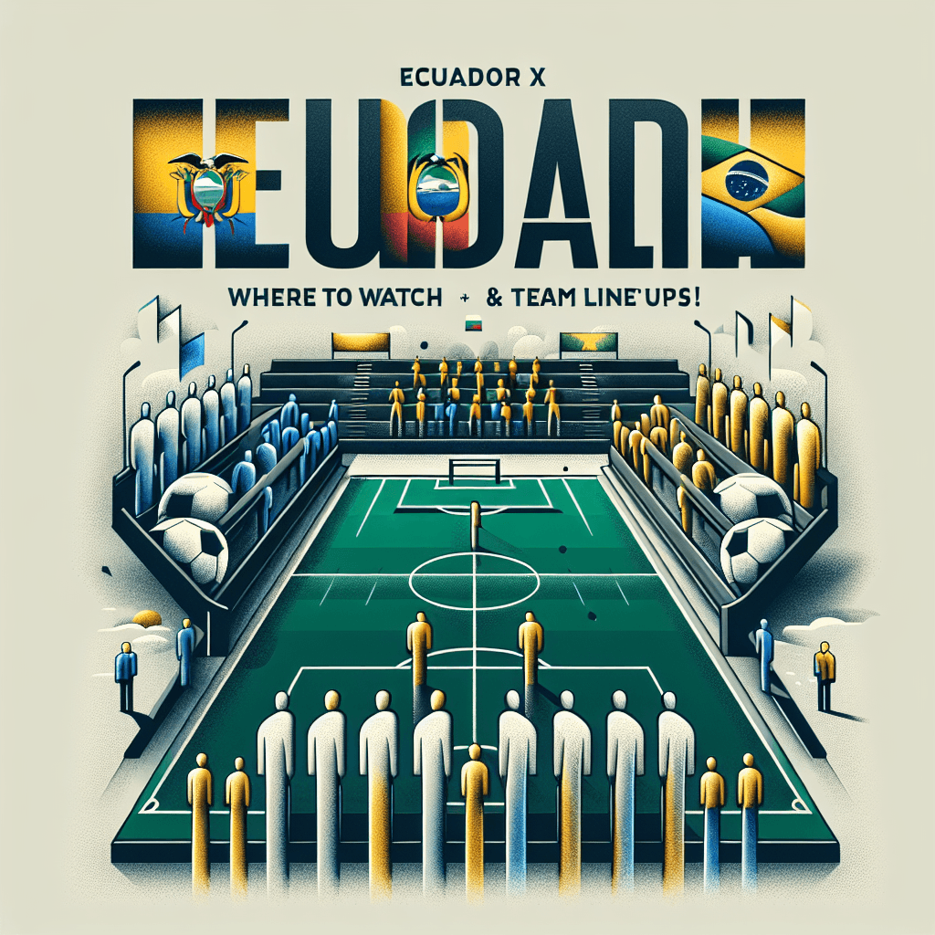 “Equador x Brasil: Veja onde assistir e as escalações!”