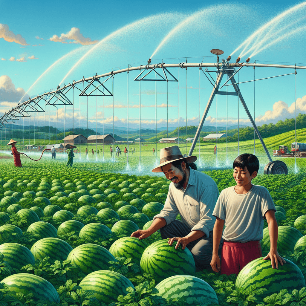 Fertirrigação Revoluciona Produção de Melancia em Presidente Bernardes: Um Salto de Eficiência no Campo